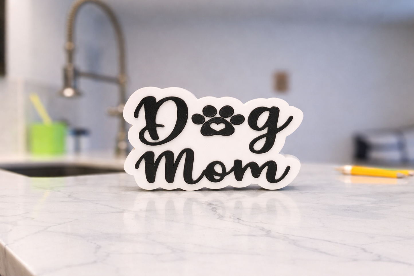 Dog Mom Decorative Sign